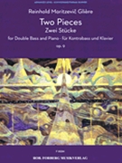 Two Pieces Op. 9 by Gliere Reinhold for Double Bass
