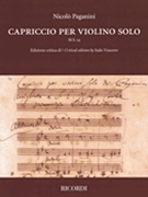 Capriccio for Violin Solo by Paganini Niccolo for Violin