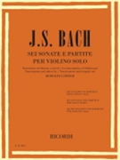 Sei Sonate E Partite by Bach Johann Sebastian - Rodolfo Lipizer - for Violin