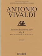 Suonate Da Camera a Tre Op. 1 by Vivaldi Antonio Lucio for Score and Parts