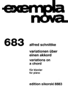 Variations On A Chord by Schnittke Alfred for Piano