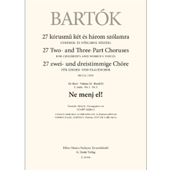 Ne Menji El! (Don't Go Away!) - for Upper Voices From 27 Two- and Three- Part Choruses