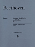 Sonatas Book 1 by Beethoven Ludwig van for Violin and Piano