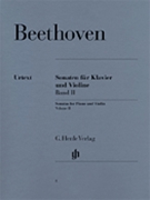 Sonatas Book 2 by Beethoven Ludwig van for Violin and Piano