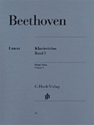 Piano Trios Volume 1 by Beethoven Ludwig van for Piano Trio (Book 1)