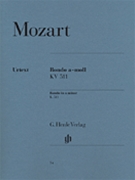 Rondo In A Minor K511 by Mozart Wolfgang Amadeus for Piano