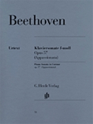 Sonata Opus 57 F Minor Appassionata by Beethoven Ludwig van for Piano