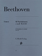 32 Variations In C Minor by Beethoven Ludwig van for Piano