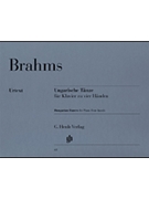 Hungarian Dances #1-21 by Brahms Johannes for 1 Piano 4 Hands