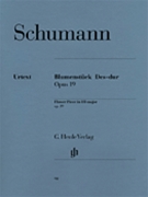 Blumenstucke Opus 19 D Flat Major by Schumann for Piano