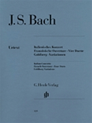 Italian Concerto French Overtures 4 Duets Goldberg Variations by Bach Johann Sebastian for Piano