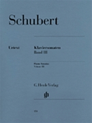 Sonatas Volume 3 by Schubert Franz for Piano