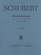 Sonata Opus 120 A Major by Schubert for Piano
