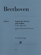 Sonata for Piano and Violin in F Major Op. 24 (Spring Sonata) by Beethoven Ludwig van for
