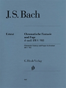 Chromatic Fantasy & Fugue In D Minor by Bach Johann Sebastian for Piano