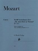 Ah Vous Dirai-je Maman 12 Variations On by Mozart Wolfgang Amadeus for Piano