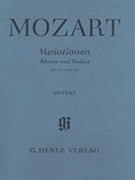 Variations K359; K360 by Mozart Wolfgang Amadeus for Violin and Piano