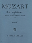 10 Variations K455 by Mozart Wolfgang Amadeus - K455 - for Piano