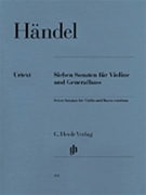 7 Sonatas Opus 1 #361012131415 by Handel George Frideric - Sadie S (fig Bass R - for Violin and Piano