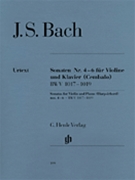 Sonatas 4-6 by Bach Johann Sebastian for Violin and Piano