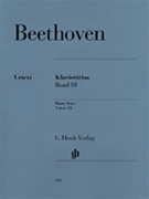 Piano Trios Volume 3 by Beethoven Ludwig van for Piano Trio (Book 3)