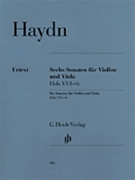 6 Sonatas For Violin & Viola Hob 6 - 1-6 by Haydn Joseph for Str Duet
