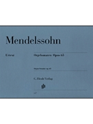 Organ Sonatas by Mendelssohn Felix for Organ