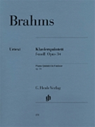 Piano Quintet In F Minor Opus 34 by Brahms Johannes for Piano Quintet