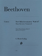 Sonatas 3 Woo47 by Beethoven Ludwig van - Bonn - for Piano