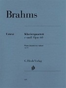 Piano Quartet Opus 60 In C Minor by Brahms Johannes for Piano Quartet
