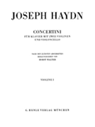 Concertini for Piano (Harpsichord) with Two Violins and Violoncello by Haydn Joseph for