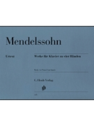 Works For Piano 4 Hands by Mendelssohn Felix for 1 Piano 4 Hands