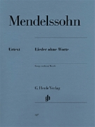 Songs Without Words by Mendelssohn Felix for Piano