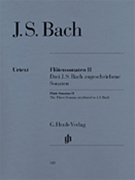 Sonatas Volume 2 by Bach Johann Sebastian for Flute and Piano