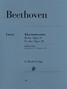 Clarinet Trios B Flat Major Op. 11 and E Flat Major Op. 38 by Beethoven Ludwig van - Klugmann Friedhelm - for Clarinet Trio