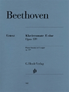 Sonata Opus 109 E Major by Beethoven Ludwig van for Piano