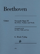 Serenade Opus 25 by Beethoven Ludwig van for Instrument Trio (Urtext)