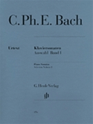 Sonatas Volume 1 by Bach Carl Philipp Emanuel - Berg/Borner - for Piano