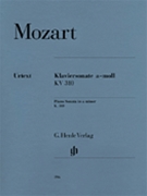 Sonata K310 A Minor by Mozart Wolfgang Amadeus for Piano