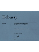 Six Epigraphes Antiques by Debussy Claude for 1 Piano 4 Hands