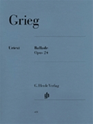 Ballade Opus 24 by Grieg Edvard for Piano