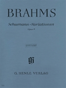 Variations On A Theme By Schumann Opus 9 by Brahms Johannes for Piano
