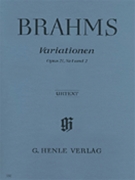Variations Opus 21 #1 & 2 by Brahms Johannes for Piano