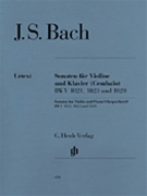 3 Sonatas by Bach Johann Sebastian for Violin and Piano