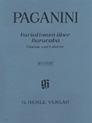 Barucaba Opus 14 by Paganini Niccolo - Barbieri and Cantu - for Violin w/g