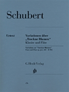 Variations In E Minor (dry Flowers) by Schubert Franz - Seiffert Wolf-diete - for Flute and Piano