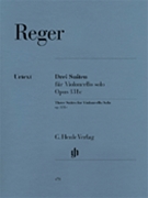 3 Suites Opus 131c For Cello Solo by Reger Max - Seifert/weber/ginzel - for Cello and Piano