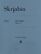 24 Preludes Opus 11 by Scriabin Alexander for Piano