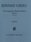 Norwegian Peasant Dances Opus 72 by Grieg Edvard for Piano
