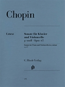 Sonate For Cello & Piano Opus 65 by Chopin Frederic for Cello and Piano